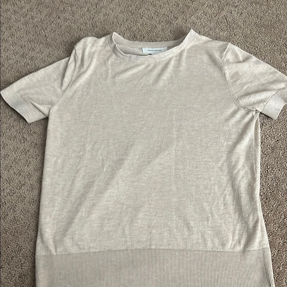 Banana Republic Light Beige Knit Top